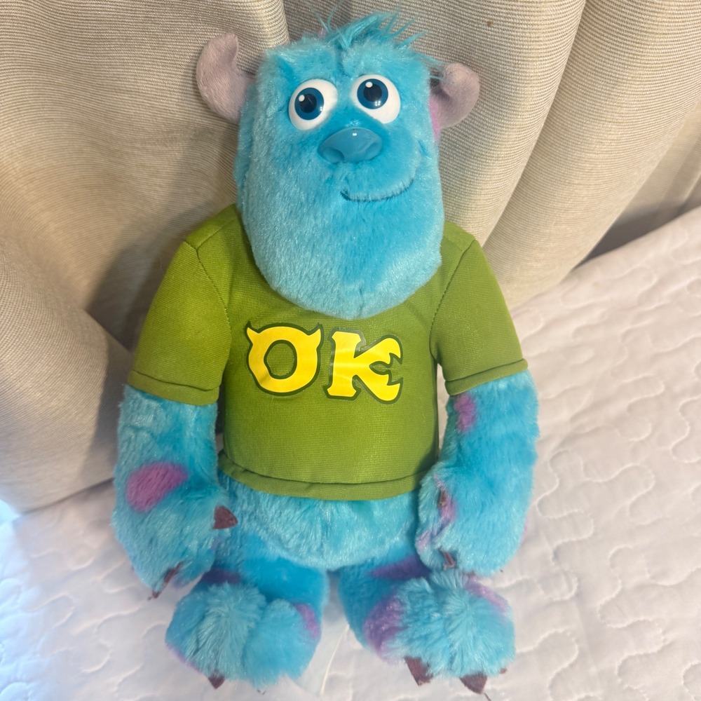 Disney Pixar KID 12in Plush Toy Blue Sulley Monsters University OK OOZMA KAPPA